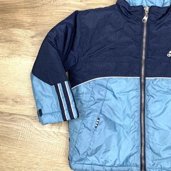 Adidas Blue Bomber Zip Up Jacket - Picture 2 of 9